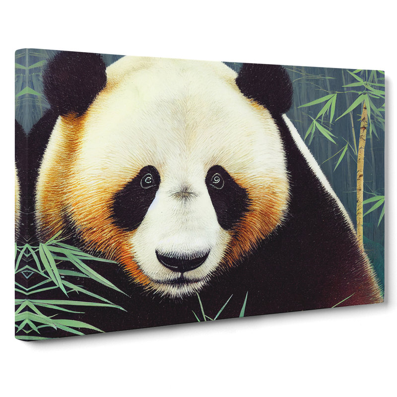 Mysterious Panda - Wrapped Canvas