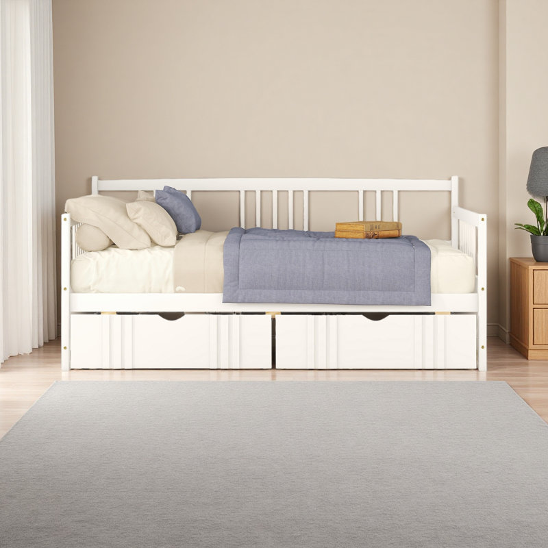 Lit de jour, Lit simple, Blanc
