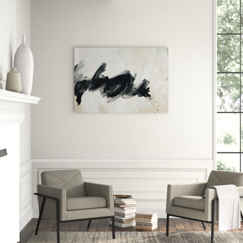 Mono Skein Painting by Samuel Kane, 36" H x 52" W x 1.5" D, Glass Coat