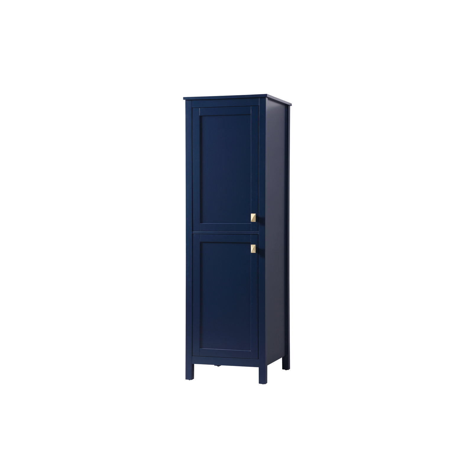 Destinymarie Linen Cabinet, Blue/Gold, 65"H x 20"W x 22"D