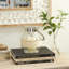 Lanterne porte-bougie en verre transparent
