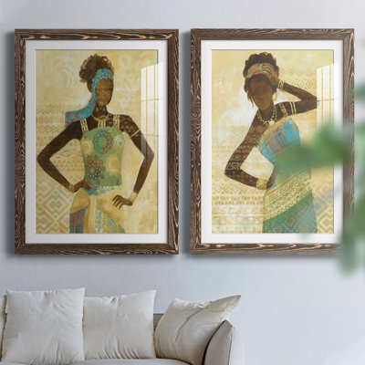 Tribal Vision I - ensemble de 2 peintures