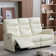 Viradis 72.4" Genuine Leather Zero Clearance Recliner Power Reclining Sofa With USB Port, Modern 3 Seater Recliner Couch