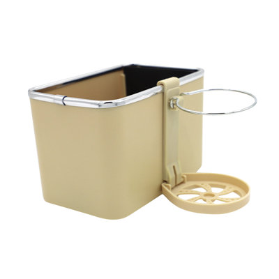 Boîte de rangement pour accoudoirs de voiture, organisateur de siège multifonctionnel pliable pour tasse d'eau, serviettes en papier et téléphones portables