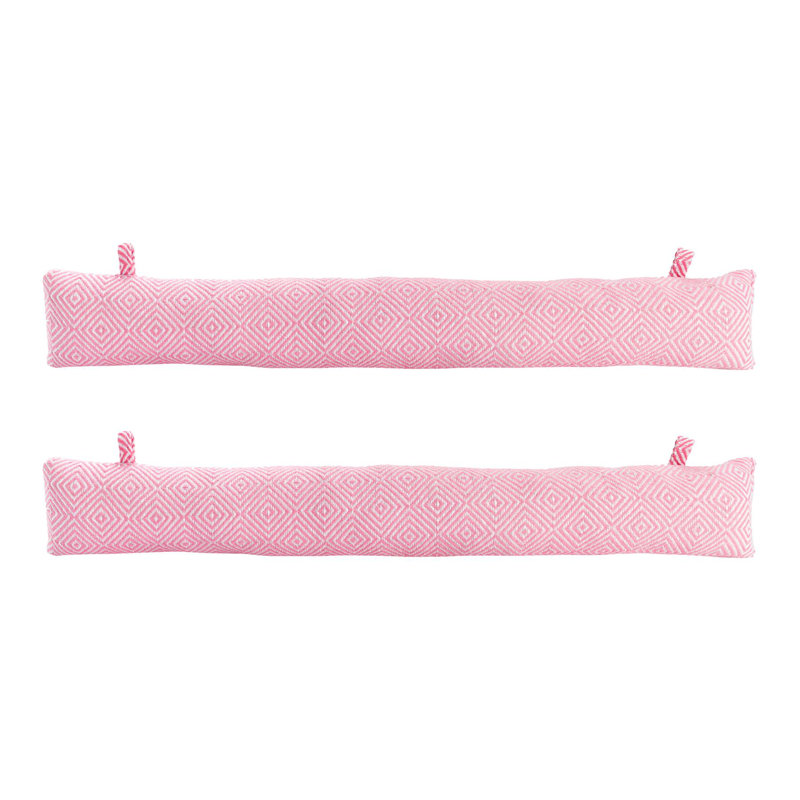 Nicola Spring - Chevron Draught Excluders - 80cm, Pink