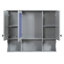 Armoire à pharmacie murale 35 po x 28 po avec miroir et tablettes ouvertes-1346617879