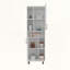 Armoire avec deux portes et plusieurs compartiments de rangement Bryce
