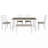 Rustic Style 6-Piece Dining Room Table Set-95031957-92173437