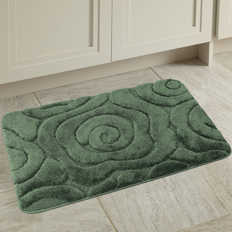 Hardeman Non-Slip Bath Rug, Sage