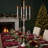 Hamptons Five Candle Silver Candelabra, 41.3" Tall
