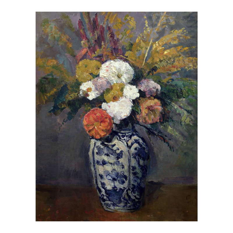 DahliasPaul Cézanne, estampe numérique, H 20 po x l 16 po
