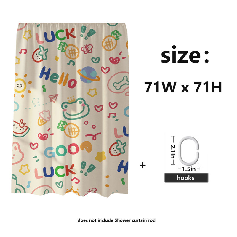 Rideau de douche en polyester