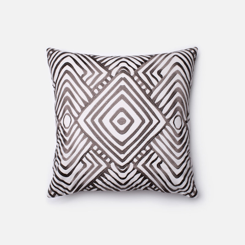 Geometric Cotton Reversible Pillow Cover