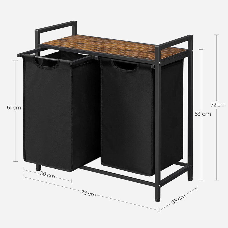 Bawar Metal/Fabric/Manufactured Wood Laundry Room Organiser
