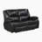 Mervela 64" Transitional Leather Double Reclining Loveseat With Space-Saving Wall-Hugger Design, Top Grain Leather & Pocket Coil Comfort-893113588