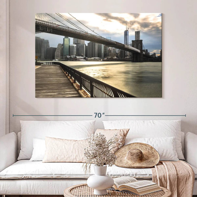 Senne NY Brooklyn Bridge, 34" H x 51" W