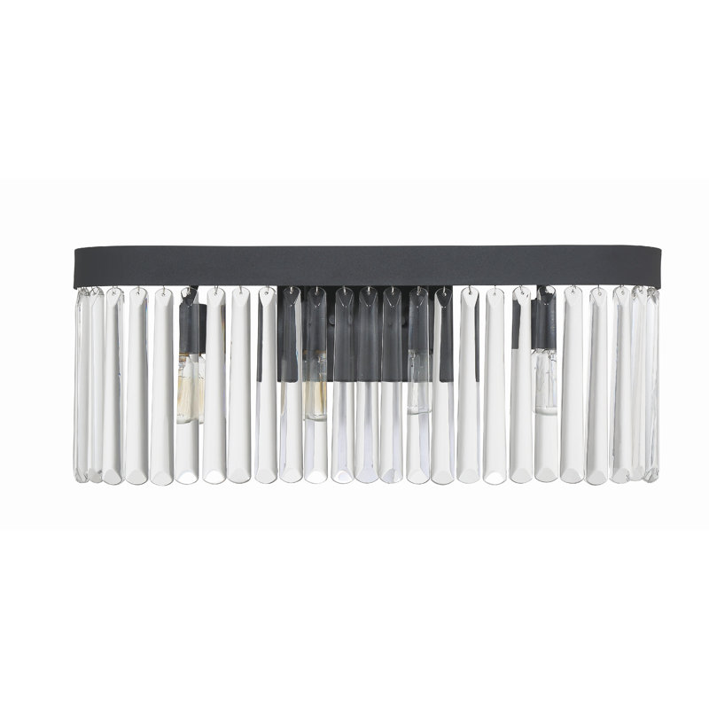 4 - Light Dimmable Vanity Light, Black