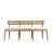 Embla Cane Back Bench