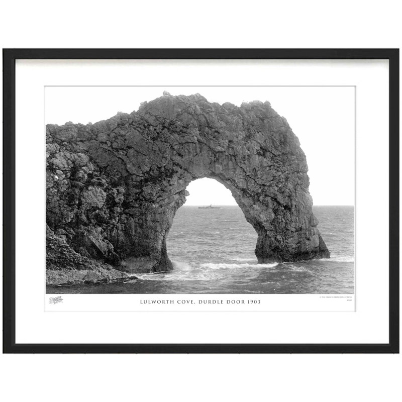Lulworth Cove, Durdle Door 1903 by Francis Frith - Single Picture Frame Print, 45cm H x 60cm W x 2.3cm D
