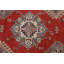 Tapis rouge / bleu / beige en laine noué à la main de conception unique 12 pi x 17 pi 2 po New Age