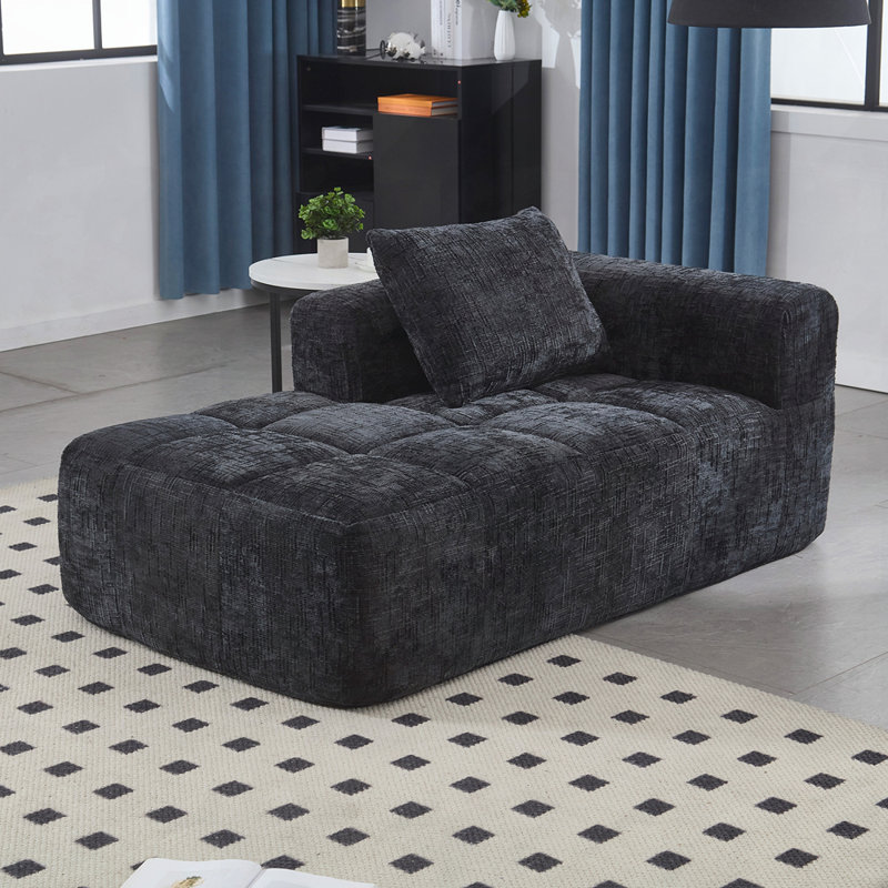 Canapé en chenille, Noir, noir, noir, noir