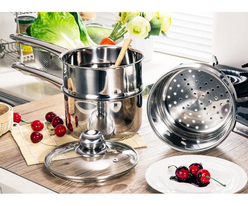 Culinary Edge Stainless Steel Steamer Basket with 12.75'' Diameter