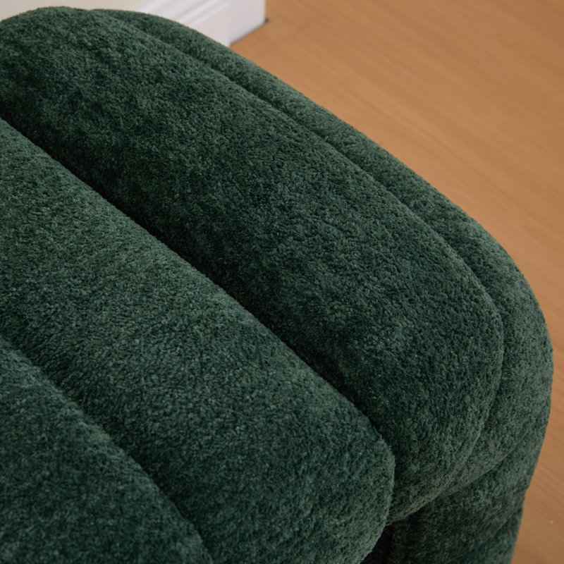 Banc rembourré 69,6 po, Vert