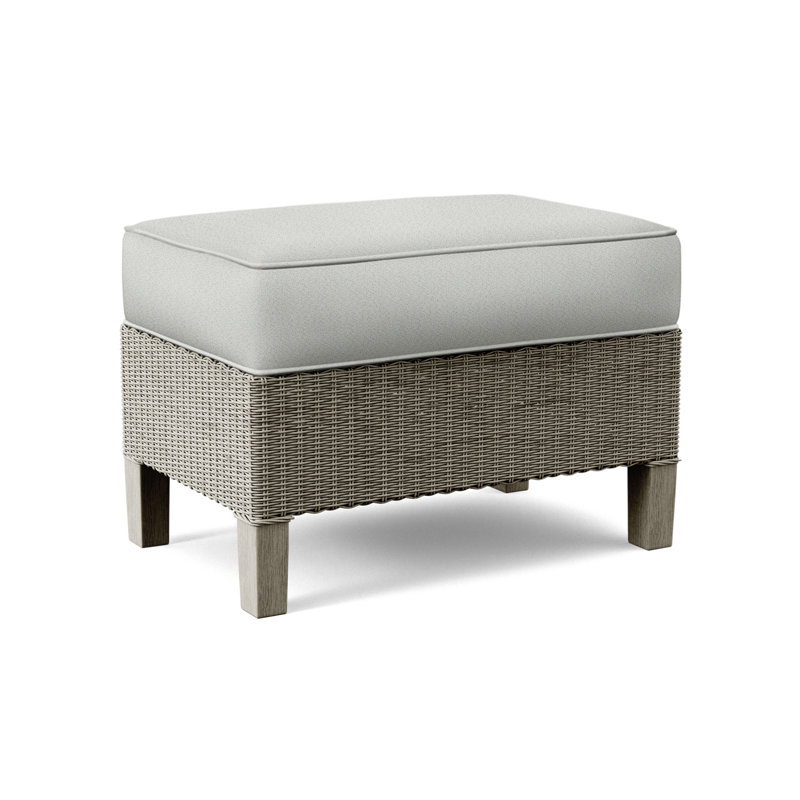 Repose-pieds standard 25 po Gibraltar, Pierre de foyer, Tissu performance blanc 0851-94