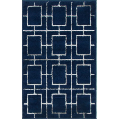 Glam Blue/White Rug
