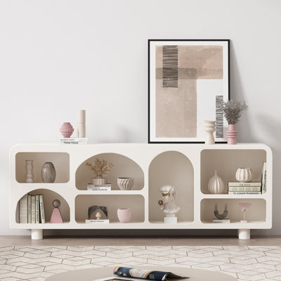 Simple Creative Cream TV Cabinet 62.9 W Storage Credenza by Dream cabinet