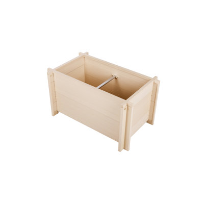 Elevated Rectangular Flower and Herb Garden Planter