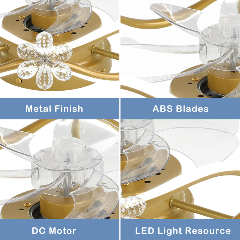 Thaisha 18.2'' Ceiling Fan with LED Lights