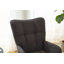 Fauteuil à bascule à oreilles en tissu Teddy avec repose-pieds, fauteuil d'allaitement ergonomique avec rangement latéral, mouvement fluide, base en bois massif, confortable pour le salon et la chambre d'enfant-801828097
