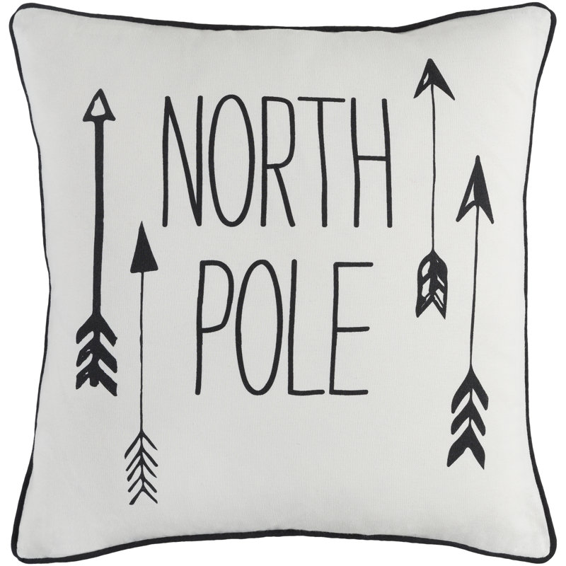 Christmas Kids Embroidered Square Pillow Set, 18-inch