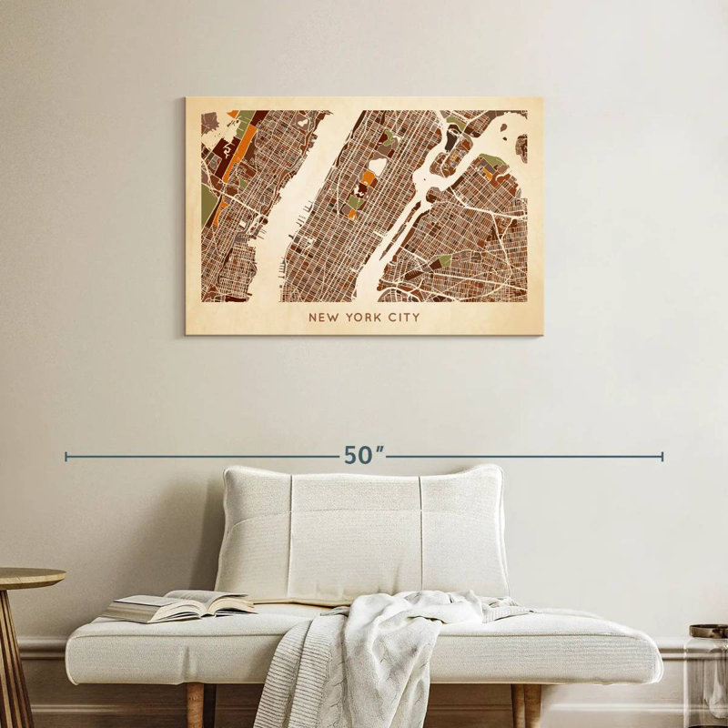 Carte Aliaz Earthy NYC, H 24 po x l 36 po