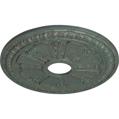 Médaillon de plafond de 18 1/8 po de diamètre extérieur 3 5/8 po x P 1 1/8 po (convient aux auvents jusqu'à 5 1/8 po)