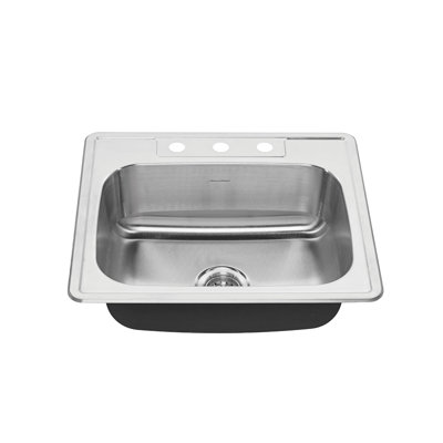 Colony 25'' L Single Bowl Stainless Steel Kitchen Sink