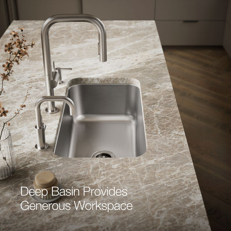 Undertone® Large Under-Mount Single-Bowl Kitchen Sink