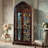 Nut-brown Solid Wood+Glass Display Cases