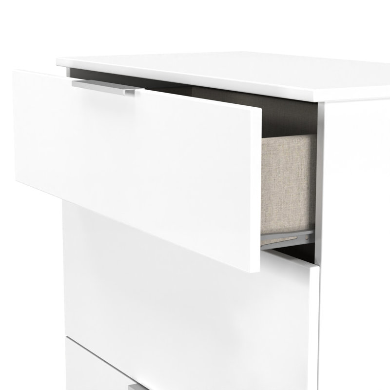 Fully Assembled Lemeiux 3 - Drawer Chest of Drawers, White