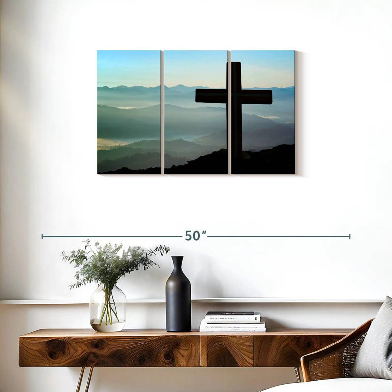 Adella Mountain Cross, 20" H x 33" W