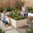 Galvanized Raised Garden Bed With Gloves-2022981677-2022981673