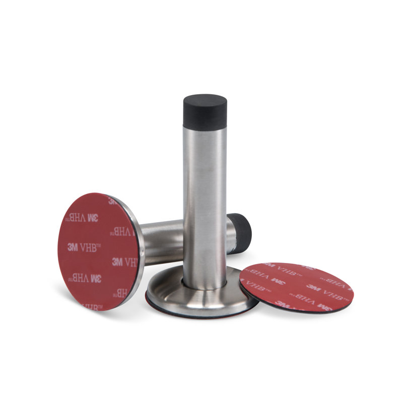 Long Adhesive Mounted Stainless Steel Fixed Door Stop