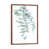 Toile avec cadre en bois brun classique est en rupture de stock