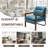 Dentrell Faux Leather Armchair-1717187832
