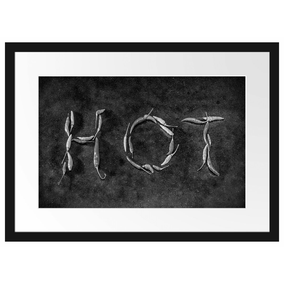 Gerahmtes Poster Hot Chili Sharp Red