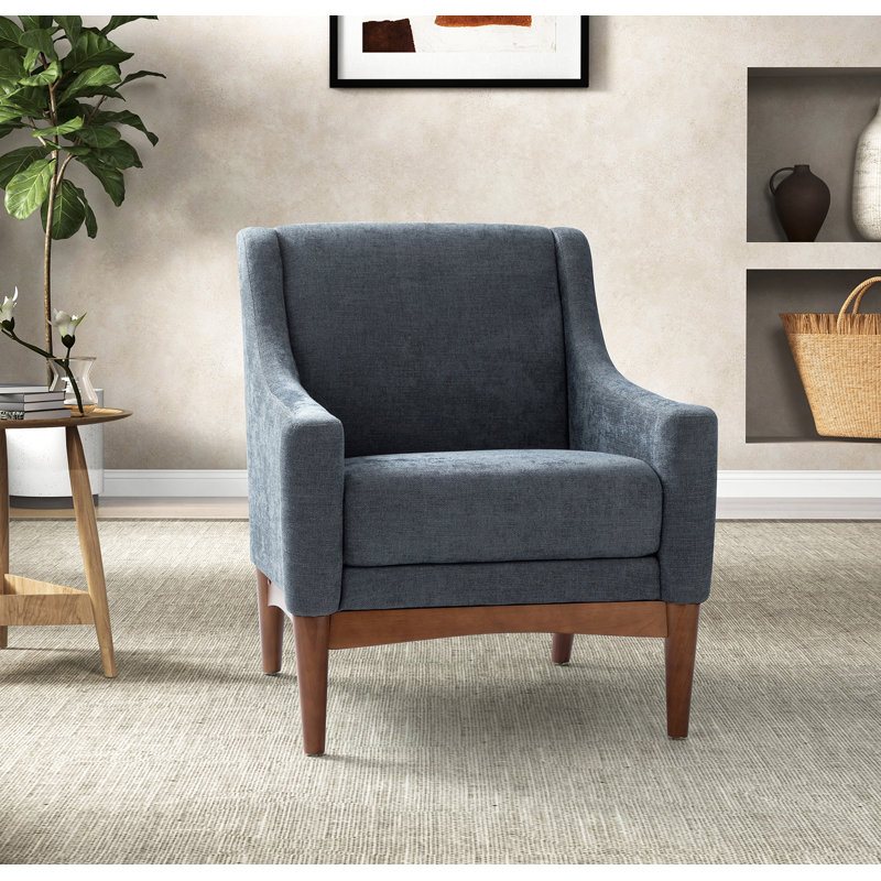 Skrolan Upholstered Armchair, Charcoal