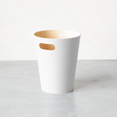 Woodrow Small Bin – Open Wood Wastebasket for Office, Bedroom, Bathroom, 2.25 Gallons (7.5 L)