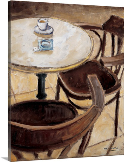 « i » par adolf llovera, reproduction d’art sur toile Together Forever, H 20 po x l 16 po x P 1,25 po