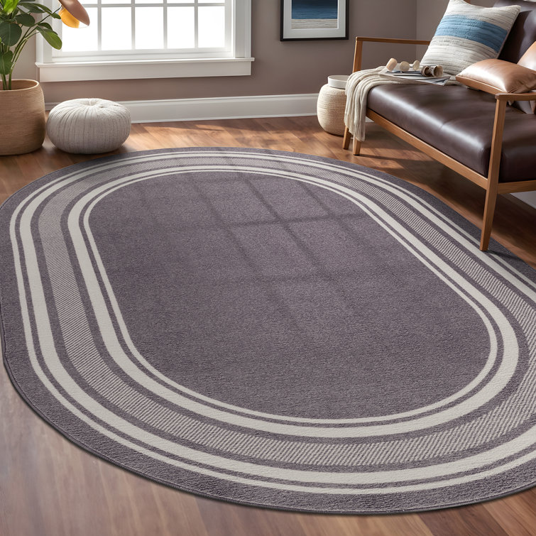 Quinter Gray Non-Slip Area Rug